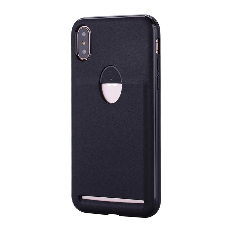 For iPhone X / XS Candy Color TPU Case  with Card Slot