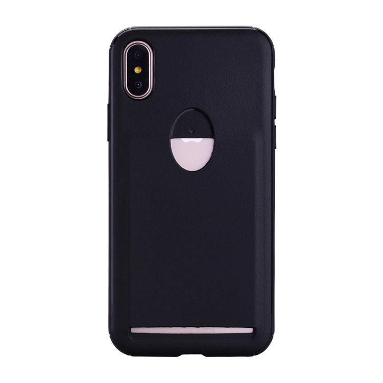 For iPhone X / XS Candy Color TPU Case  with Card Slot