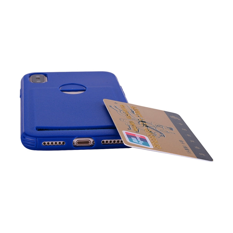 For iPhone X / XS Candy Color TPU Case  with Card Slot