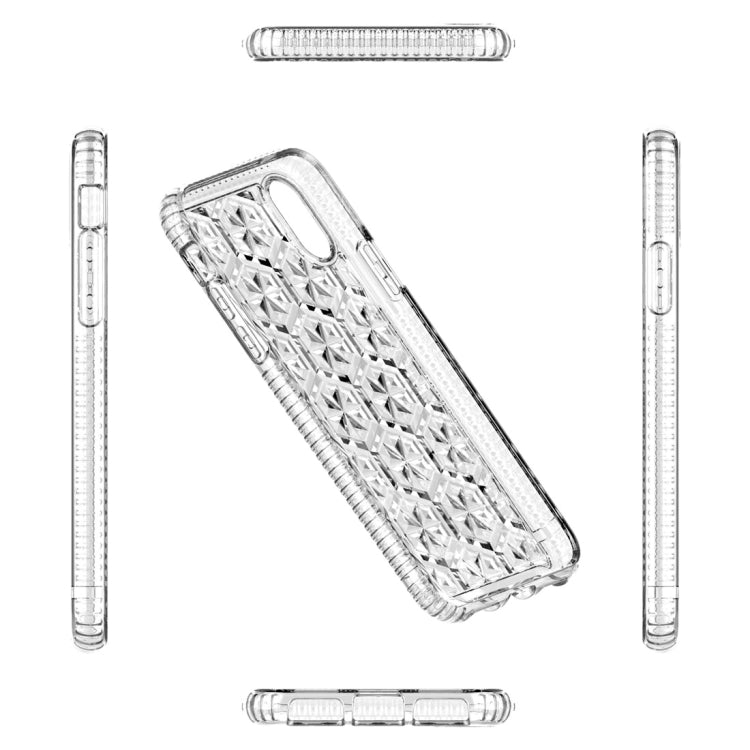 For iPhone X / XS Cube Pattern PC Case (Grey)