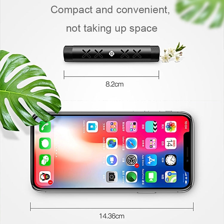 TOTUDESIGN DCTV-06 Car Air Freshener Natural Fruits and Flowers Flavour Perfume Vent Clip Styling Support Phone Holder