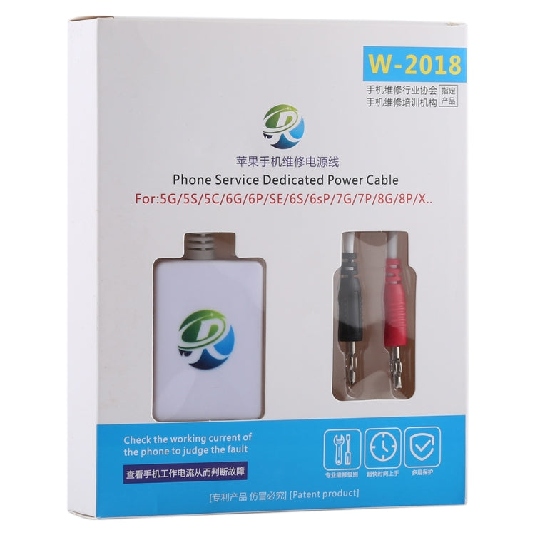 W-2018 Professional phone service dedicated power cable for iPhone X & 8 Plus & 8 & 7 Plus & 7 & 6s Plus & 6s & 6 Plus & 6 & SE & 5C & 5S & 5