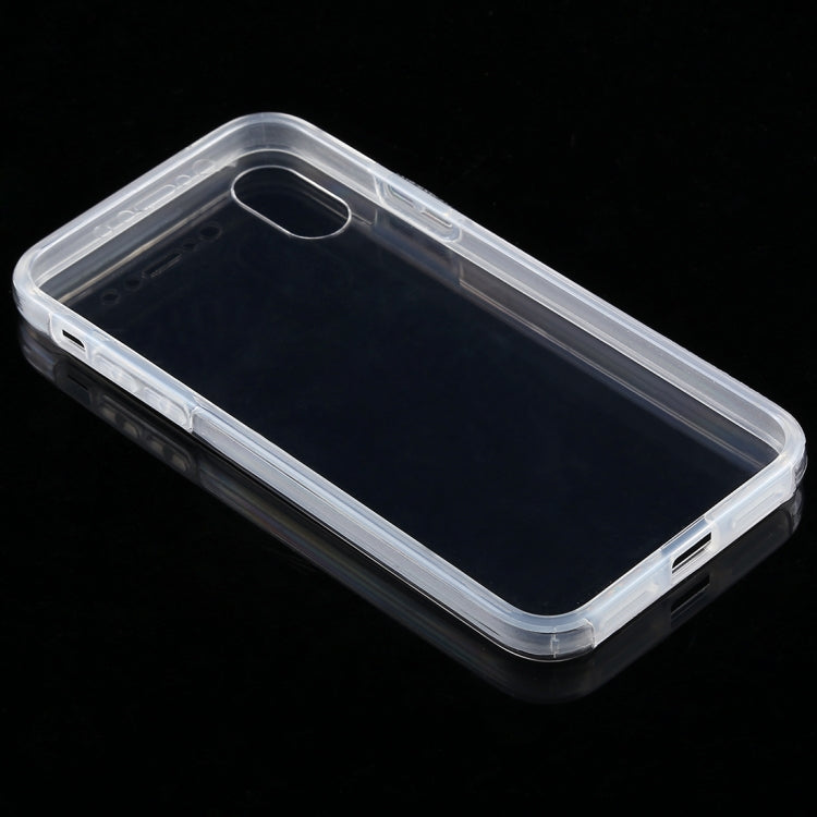 For iPhone X / XS 0.75mm Double-sided Ultra-thin Transparent PC + TPU Case