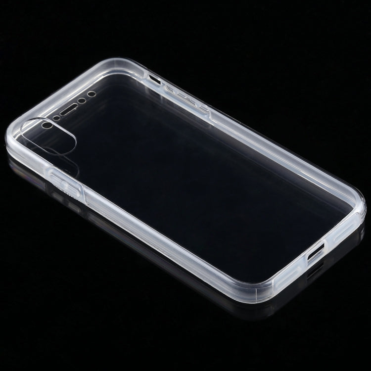 For iPhone X / XS 0.75mm Double-sided Ultra-thin Transparent PC + TPU Case