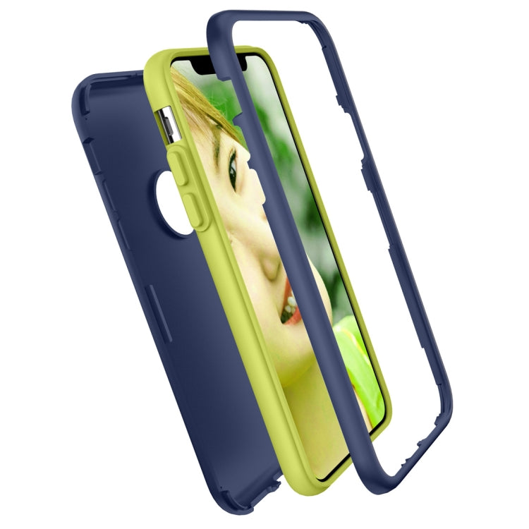 For iPhone X / XS 3 in 1 Solid Color Combination Case