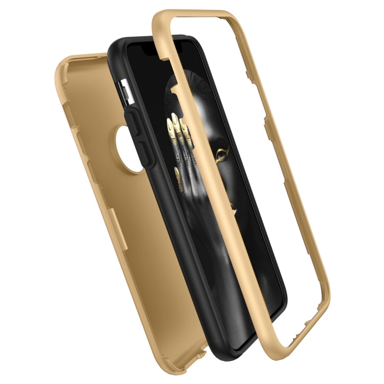 For iPhone X / XS 3 in 1 Solid Color Combination Case