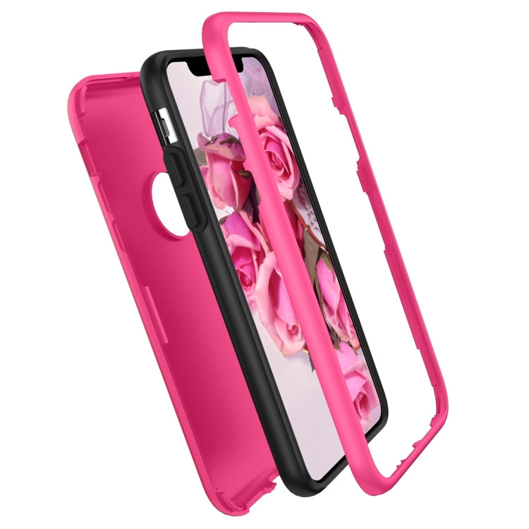For iPhone X / XS 3 in 1 Solid Color Combination Case