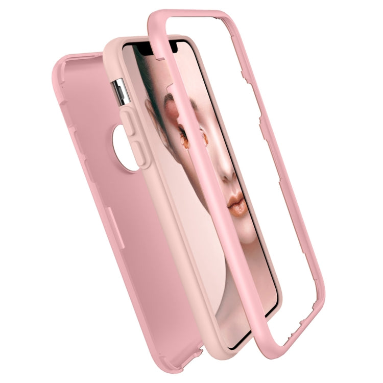 For iPhone X / XS 3 in 1 Solid Color Combination Case
