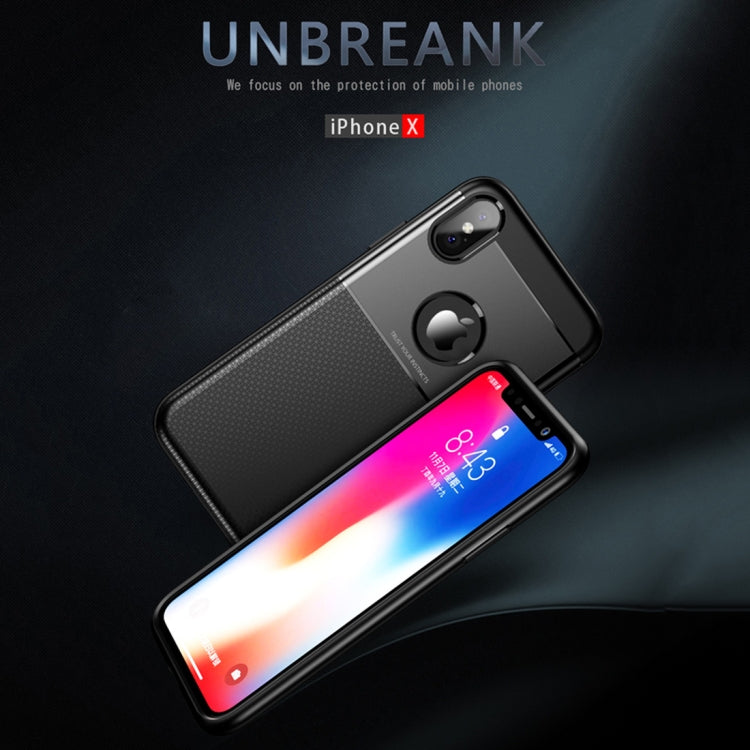 For iPhone X / XS PC + TPU Invisible Airbag Shockproof Protective Case