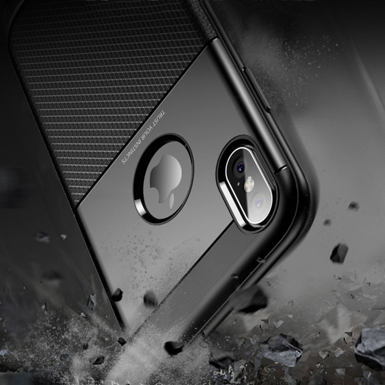 For iPhone X / XS PC + TPU Invisible Airbag Shockproof Protective Case
