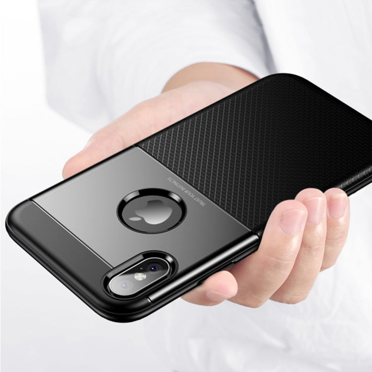 For iPhone X / XS PC + TPU Invisible Airbag Shockproof Protective Case