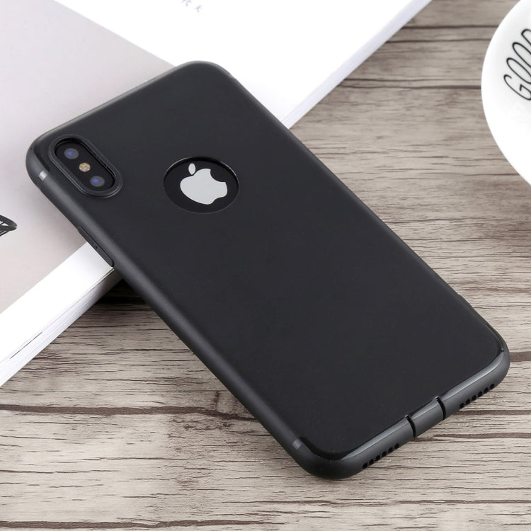 Kumishi 2 in 1 Dual SIM Card Adapter + TPU Case with SIM Card Tray / SIM Card Pin for iPhone X, Dual Card Single Standby(Black)