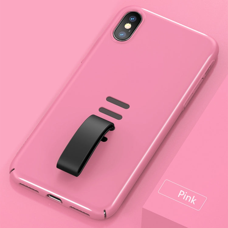 For iPhone X / XS Shockproof Protective Case with Rubber Ring Holder