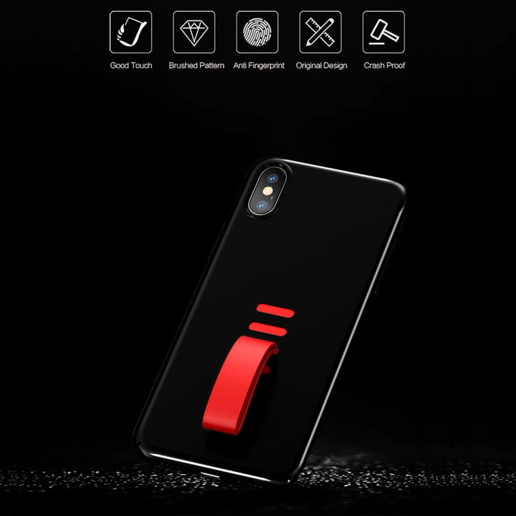 For iPhone X / XS Shockproof Protective Case with Rubber Ring Holder