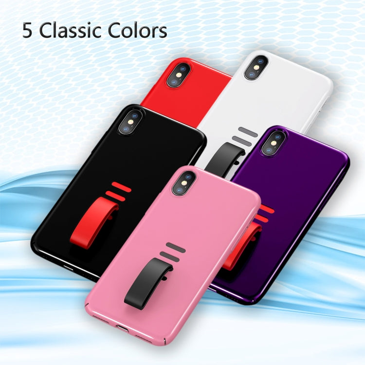 For iPhone X / XS Shockproof Protective Case with Rubber Ring Holder
