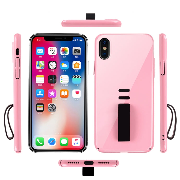 For iPhone X / XS Shockproof Protective Case with Rubber Ring Holder