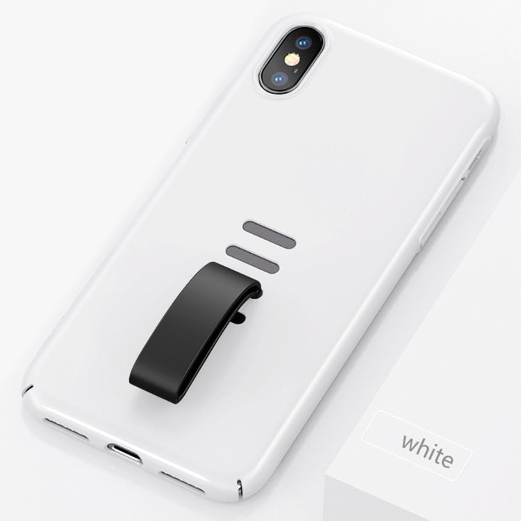 For iPhone X / XS Shockproof Protective Case with Rubber Ring Holder