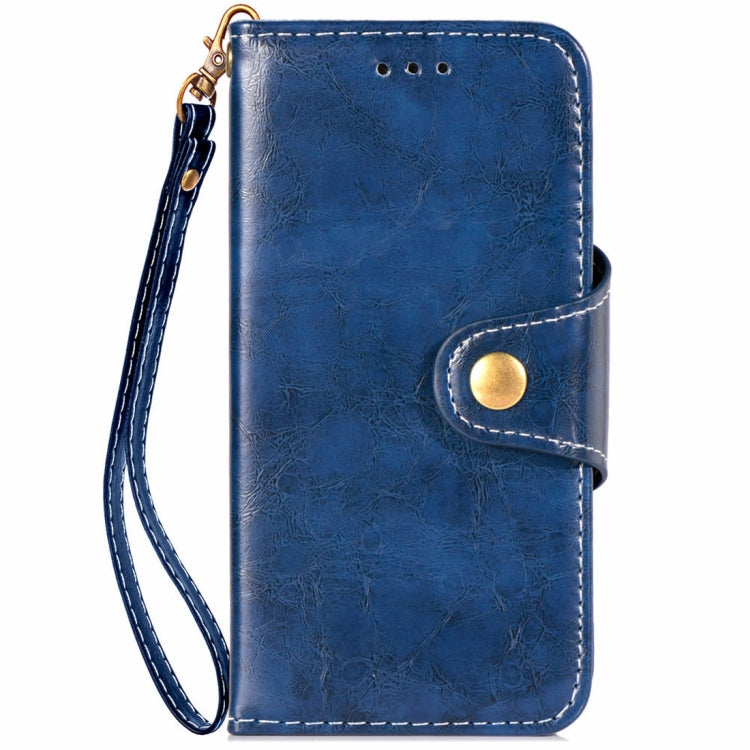 For iPhone XS Crazy Horse Texture Retro Business Horizontal Flip Leather Case with Holder & Card Slots & Wallet