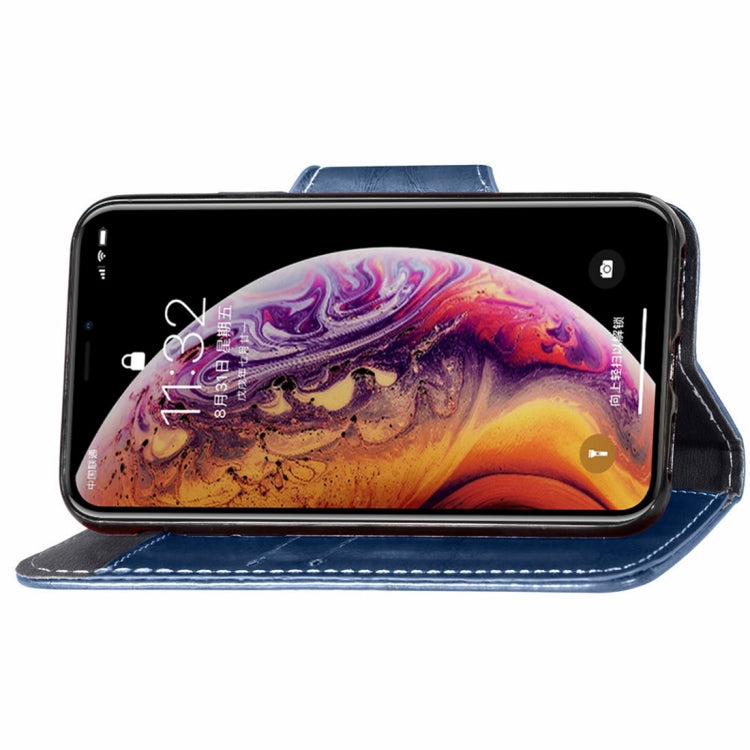 For iPhone XS Crazy Horse Texture Retro Business Horizontal Flip Leather Case with Holder & Card Slots & Wallet
