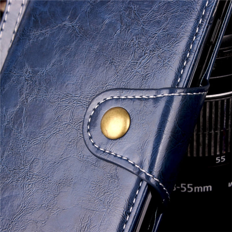 For iPhone XS Crazy Horse Texture Retro Business Horizontal Flip Leather Case with Holder & Card Slots & Wallet