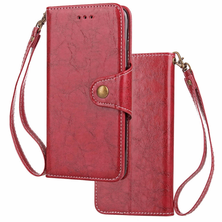 For iPhone XS Crazy Horse Texture Retro Business Horizontal Flip Leather Case with Holder & Card Slots & Wallet