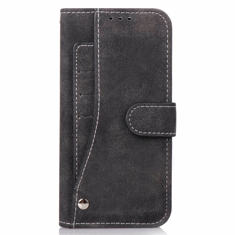 For iPhone XS Frosted TPU Horizontal Flip Leather Case with Holder & Card Slots & Wallet & Photo Frame
