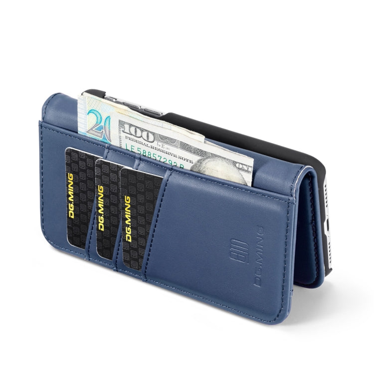 For iPhone X DG.MING Lambskin Detachable Horizontal Flip Magnetic Case with Holder & Card Slots & Wallet