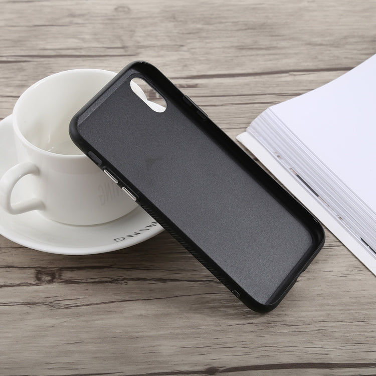 For iPhone X Simple Style Rose Pattern Shockproof Glass Protective Case