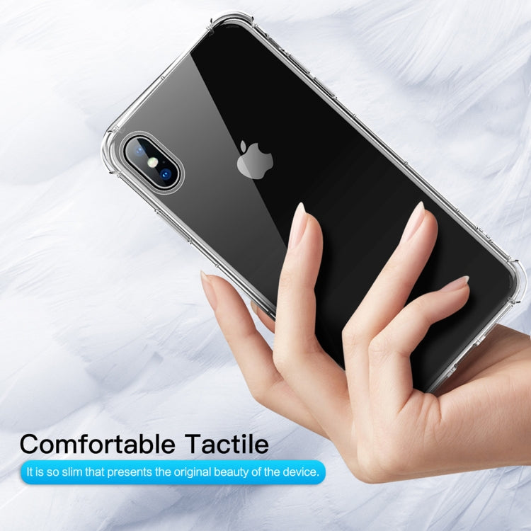 For iPhone X / XS ROCK Fence S Series Slim TPU Protective Case(Transparent)