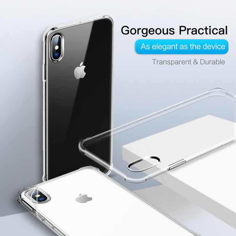 For iPhone X / XS ROCK Fence S Series Slim TPU Protective Case(Transparent)