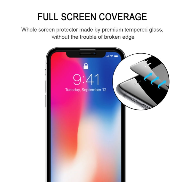 For iPhone XR 9H 5D Explosion-proof Full Glue Full Screen Tempered Glass Film