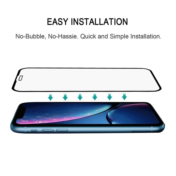 For iPhone XR 9H 5D Explosion-proof Full Glue Full Screen Tempered Glass Film
