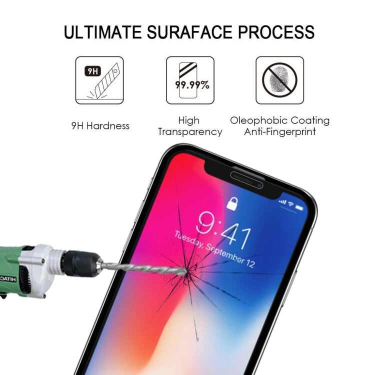 For iPhone XR 2pcs Full Glue Full Screen Tempered Glass Film