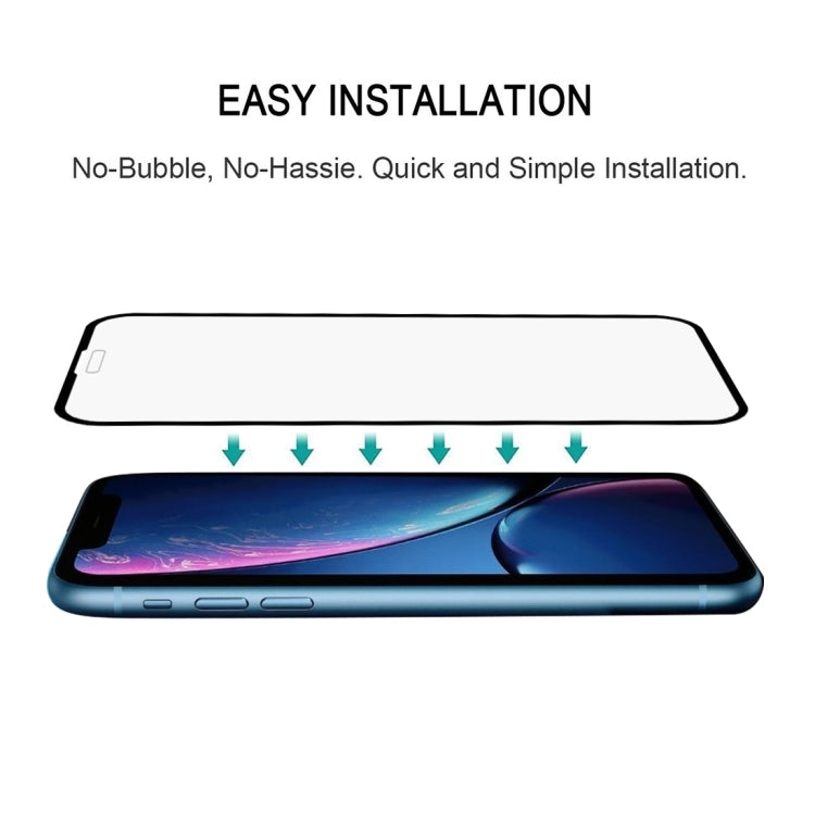 For iPhone XR 2pcs Full Glue Full Screen Tempered Glass Film