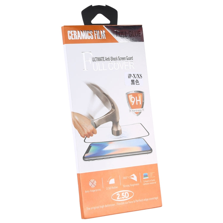 For iPhone XR 2pcs Full Glue Full Screen Tempered Glass Film