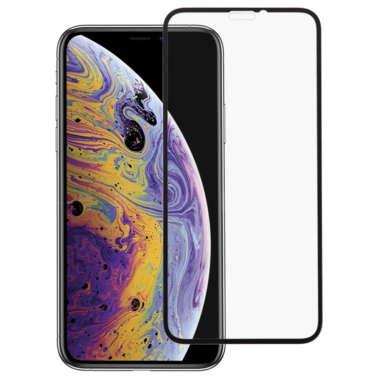 For iPhone XS Max 9H 2.5D Anti-shock Full Glue Full Screen Tempered Glass Film
