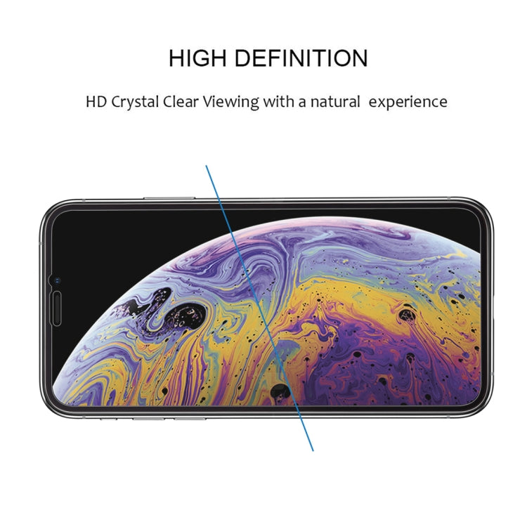 For iPhone XS Max 9H 2.5D Anti-shock Full Glue Full Screen Tempered Glass Film