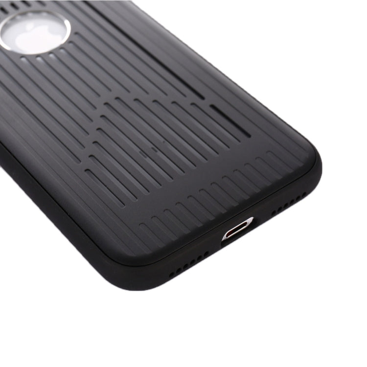 For iPhone X / XS Metal + PC Hollow-out Full Coverage Protective Back Cover Case