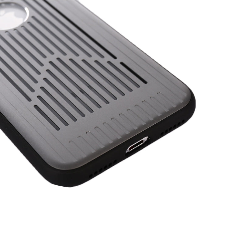 For iPhone X / XS Metal + PC Hollow-out Full Coverage Protective Back Cover Case