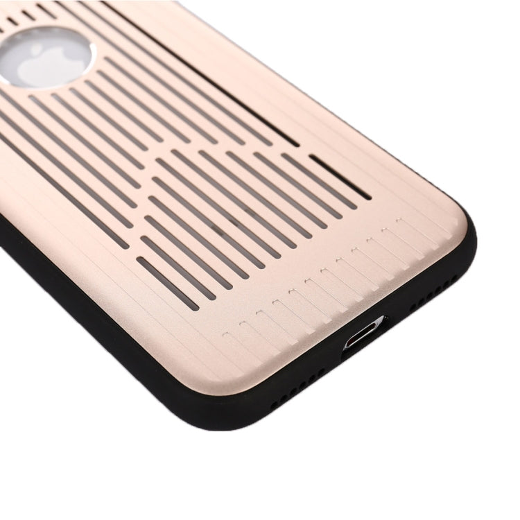 For iPhone X / XS Metal + PC Hollow-out Full Coverage Protective Back Cover Case