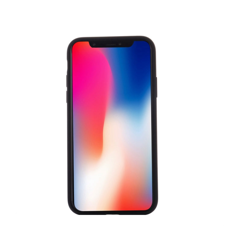For iPhone X / XS Metal + PC Hollow-out Full Coverage Protective Back Cover Case