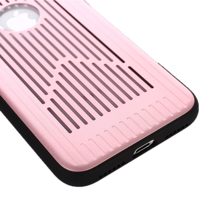 For iPhone X / XS Metal + PC Hollow-out Full Coverage Protective Back Cover Case