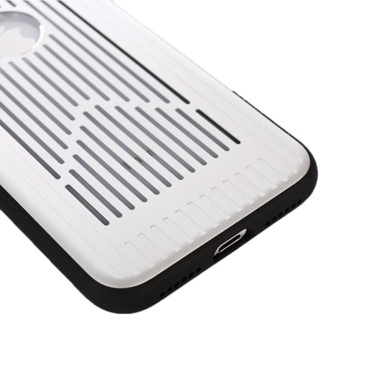 For iPhone X / XS Metal + PC Hollow-out Full Coverage Protective Back Cover Case