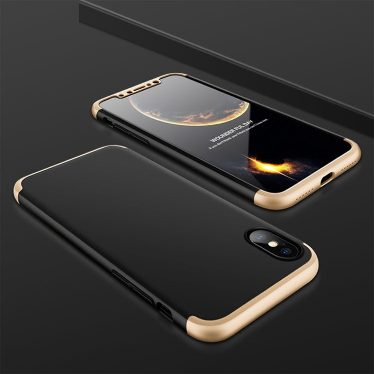 For iPhone X / XS GKK PC 360 Degrees Full Coverage Protective Case Back Cover
