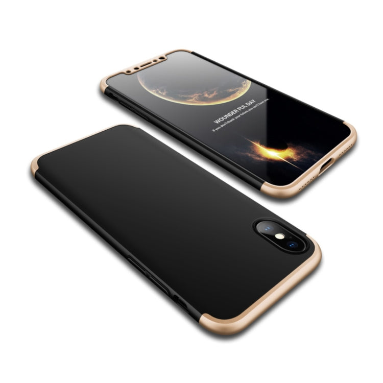 For iPhone X / XS GKK PC 360 Degrees Full Coverage Protective Case Back Cover