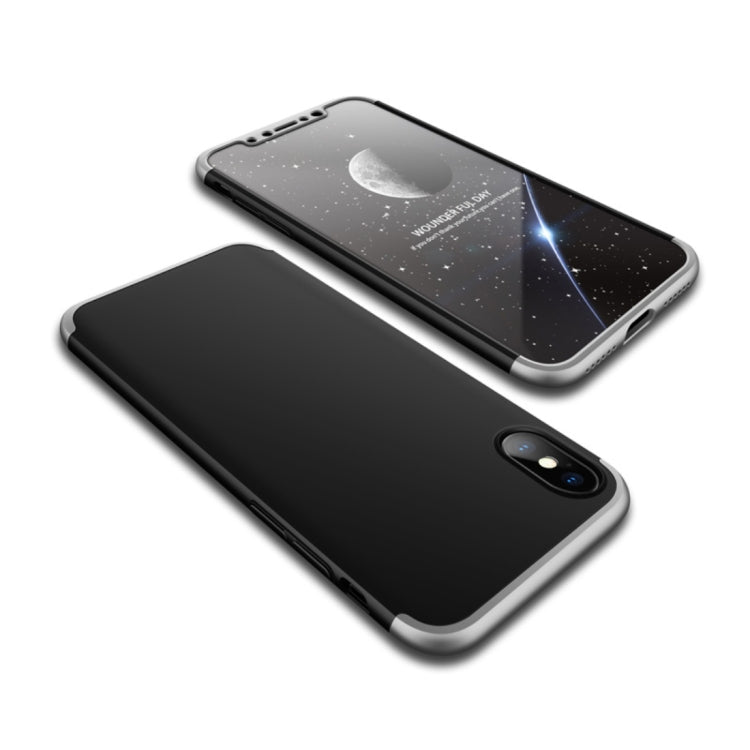 For iPhone X / XS GKK PC 360 Degrees Full Coverage Protective Case Back Cover