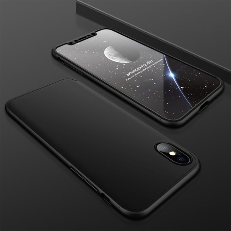 For iPhone X / XS GKK PC 360 Degrees Full Coverage Protective Case Back Cover