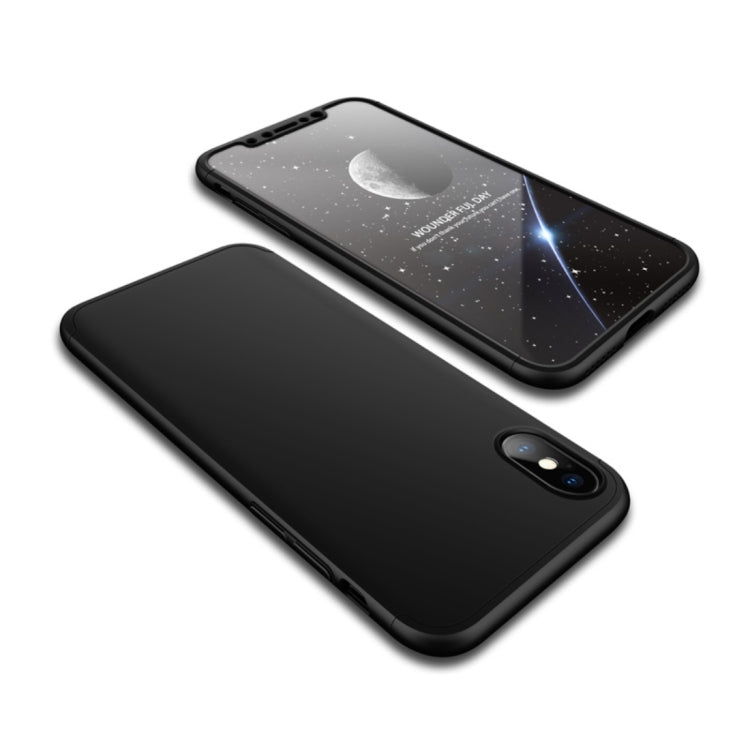 For iPhone X / XS GKK PC 360 Degrees Full Coverage Protective Case Back Cover