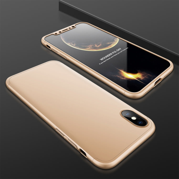 For iPhone X / XS GKK PC 360 Degrees Full Coverage Protective Case Back Cover