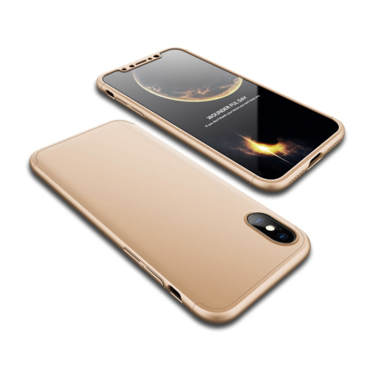 For iPhone X / XS GKK PC 360 Degrees Full Coverage Protective Case Back Cover